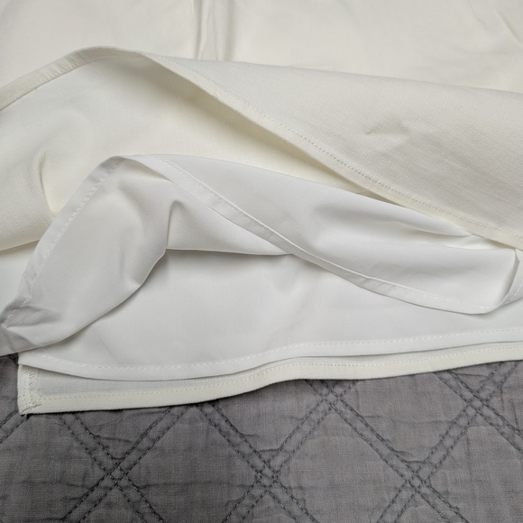 Emory Park Cream Asymmetrical Pencil Mini Skirt - Picture 4 of 7